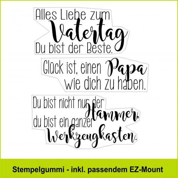 Alles Liebe ... Vatertag - Stempelgummi